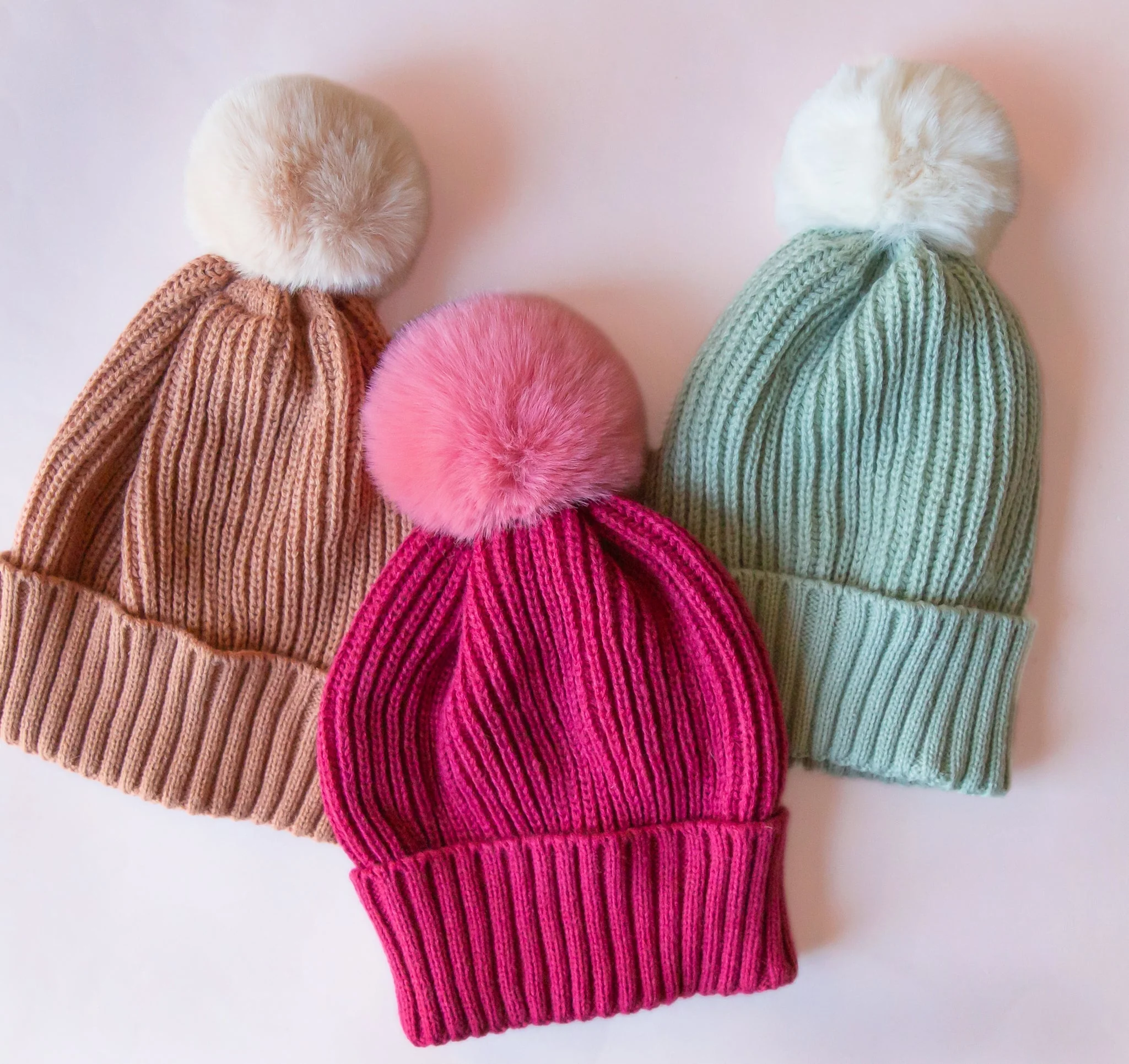 Snow Bunny Pom Hat | Mint - Image 4