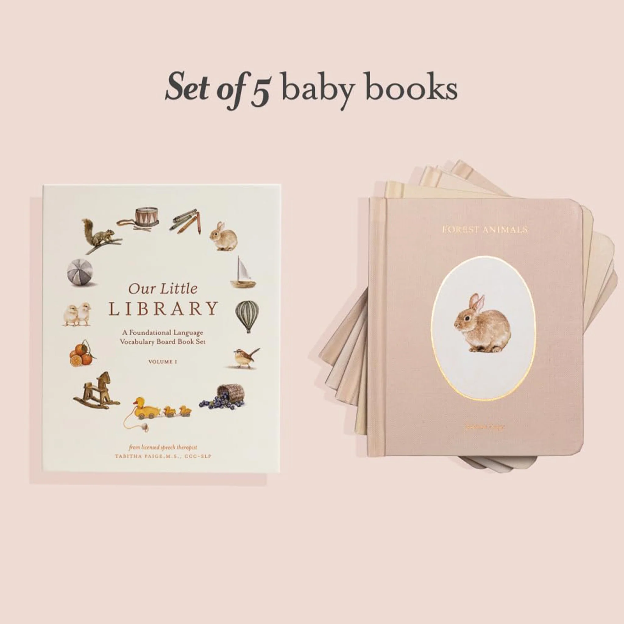 Our Little Library: A Foundational Language Vocabulary Board Book Set for Babies - Image 3