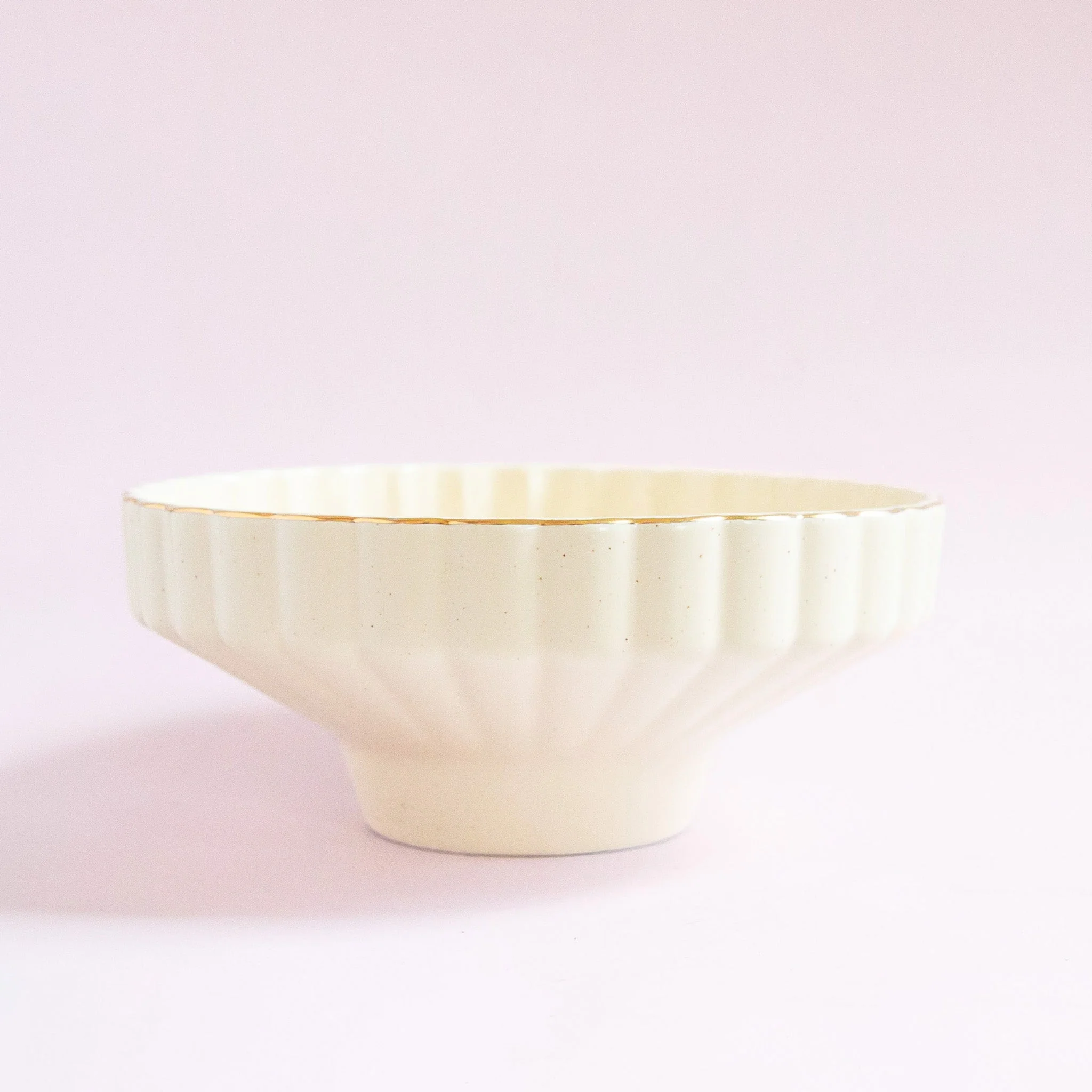 Delphine Low Bowl | Vintage White Speckle - Image 4