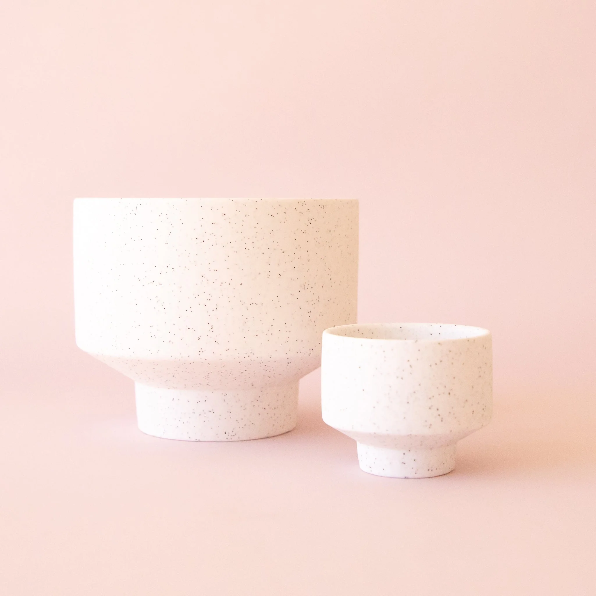 Speckle Footed Planter | White | Mini - Image 5