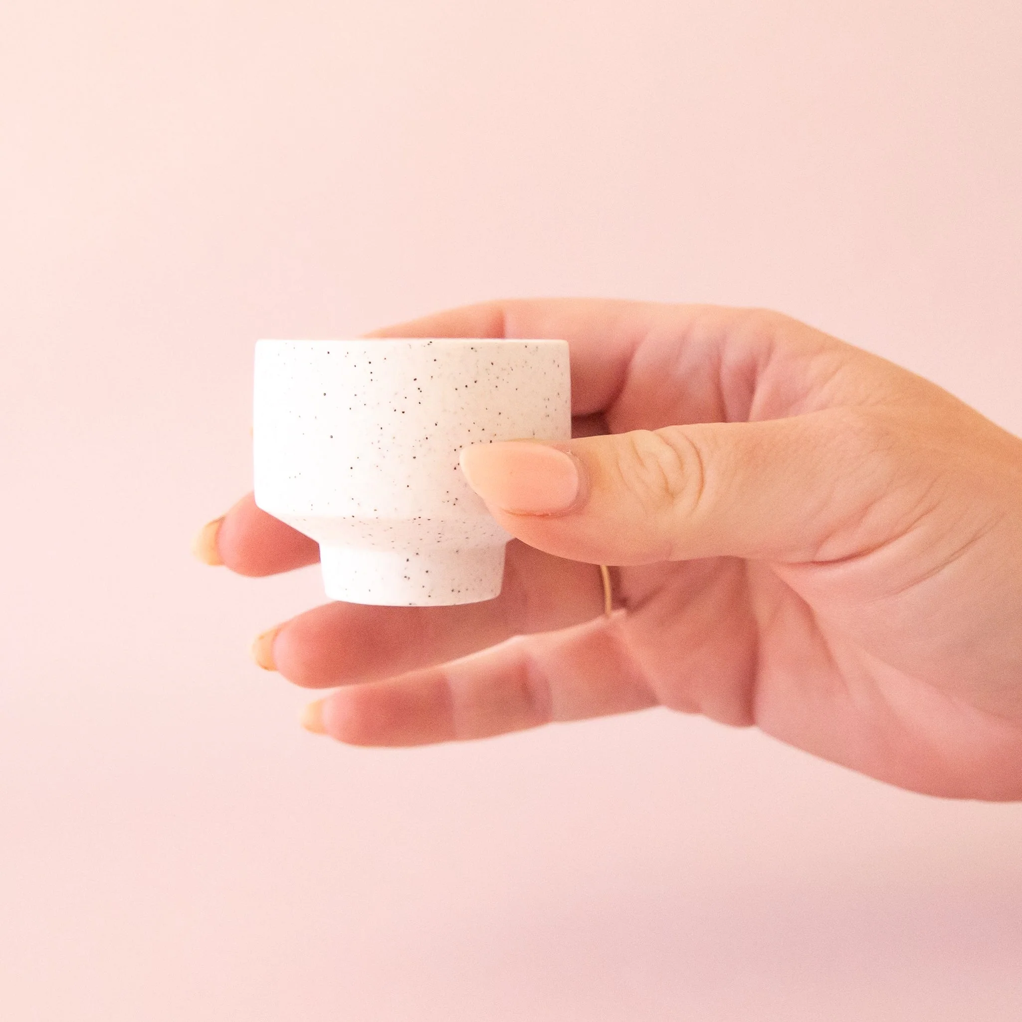 Speckle Footed Planter | White | Mini - Image 6