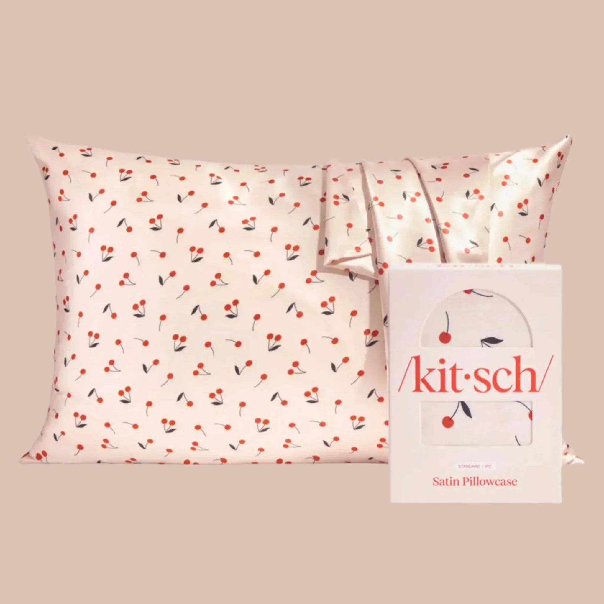Satin Pillowcase | Cherry Print - Image 3