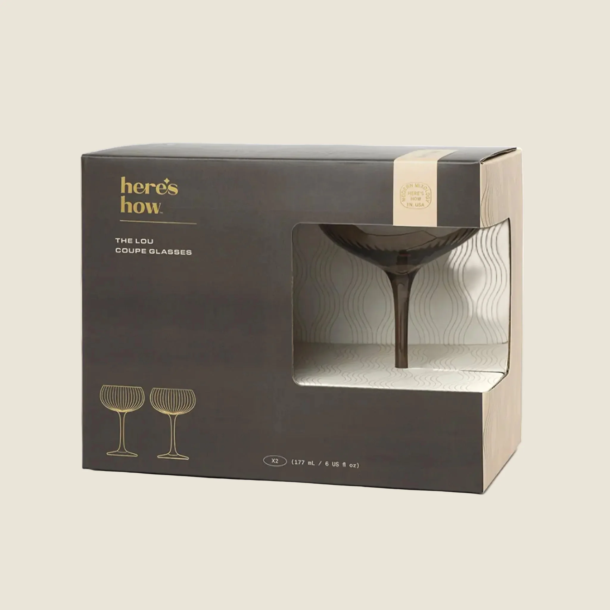 The Lou Coupe | Smoke | Set of Two - Image 3