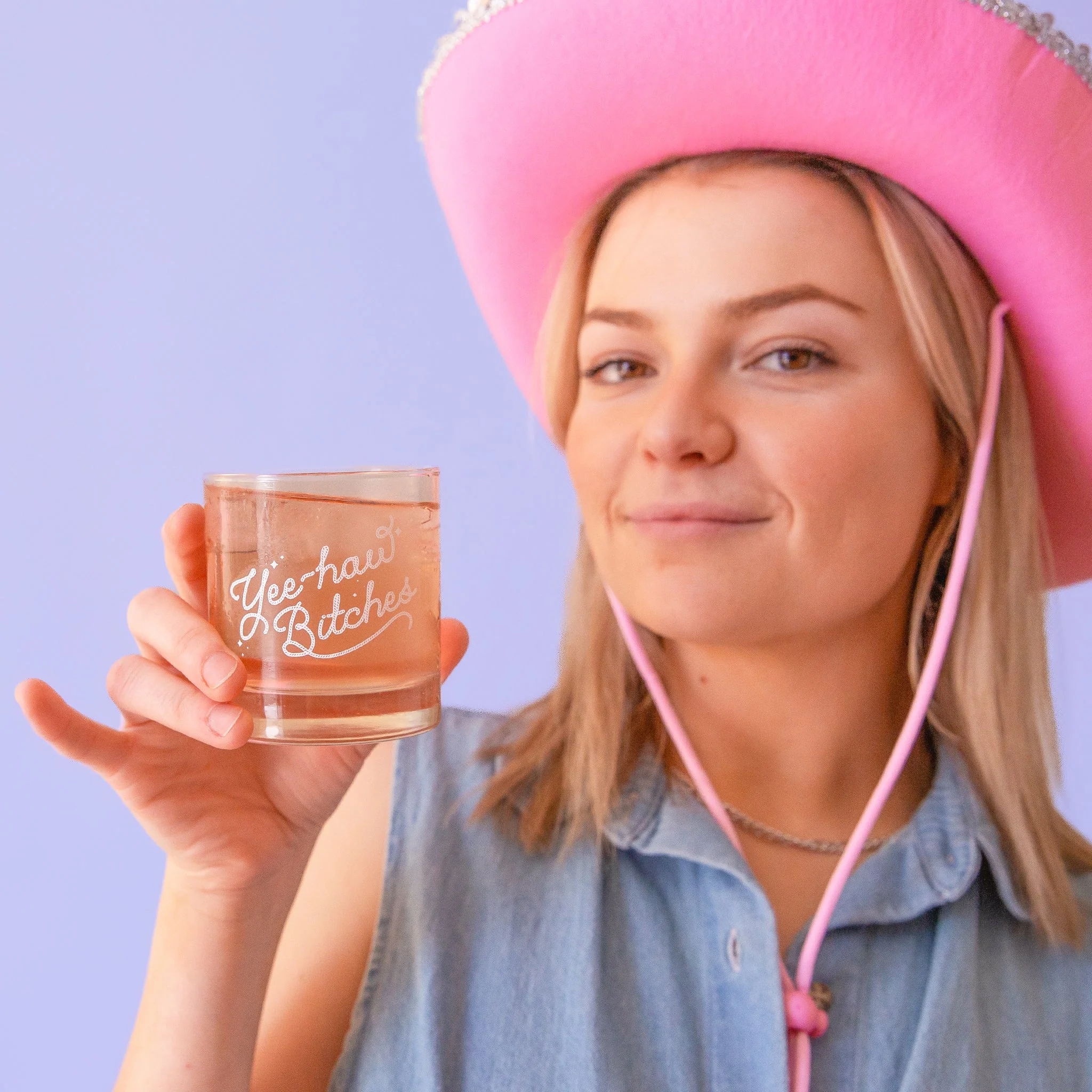 Yee-Haw Bitches Rocks Glass - Image 4